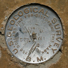 USGS Bench Mark Disk PARK POINT 8572.3