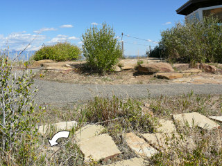 Looking approximately NE toward the walkway; the fire lookout tower is also visible to the right.