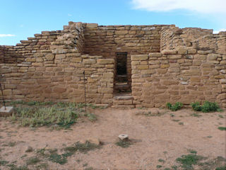 Looking toward one of the Far View sites, with the monument in the foreground.