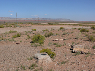 Looking approximately W toward current US Highway 191.