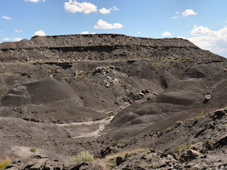 The crazy terrain we navigated to find this mark.