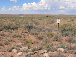 Looking NW toward I-40 and the Petrified Forest Road overpass.