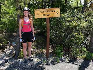 Taking a break along the Millbrook Mountain carriageway. This trail is about 3 miles in length with gently rolling terrain.