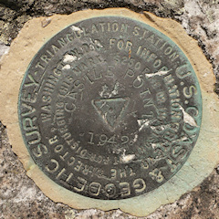 NGS Triangulation Station Disk CASTLE POINT