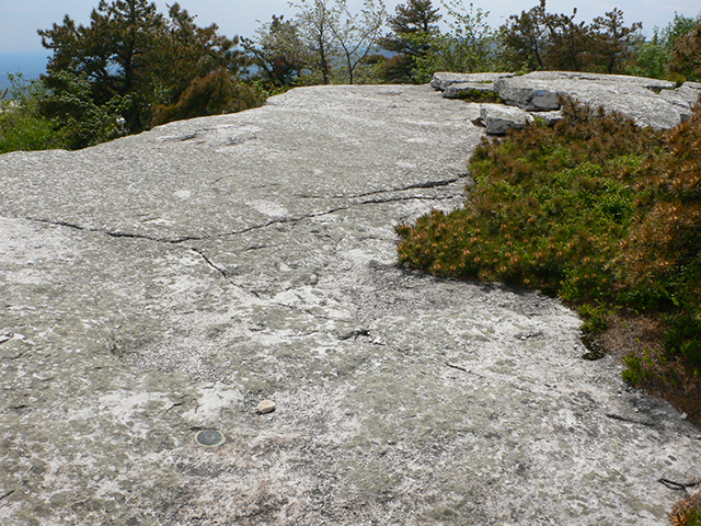 CASTLE POINT tri-station on one of Minnewaska's legendary ledges