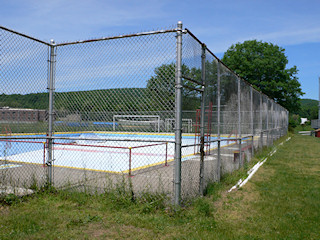 We checked the concrete sidewalk all around the pool, but found nothing.