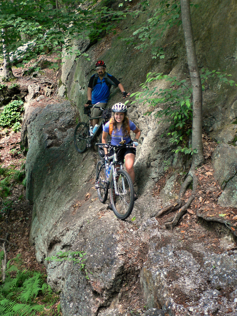 John and Zhanna cross the famous ledge!