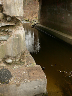 The bridge is in poor condition.