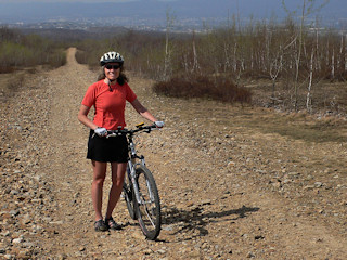 We admired the view from one of the fire roads in the preserve.