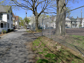 Looking N along Penn Street.