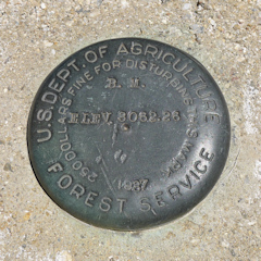 U. S. Forest Service Bench Mark Disk 3062.26