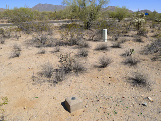 Looking E toward N. Sandario Rd.