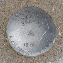 AZDOT Survey Mark VAH KI