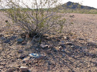 Looking SW toward a smaller butte