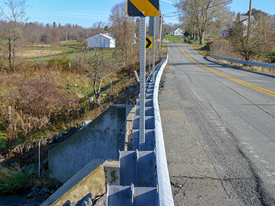 Looking NE along Tompkinsville Road