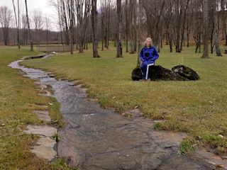 I would love to ride my bike over this small wooden bridge!