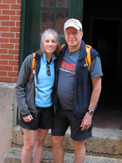 Zhanna and Rich are ready to check out the beer!