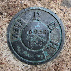 PA Dept. of Highways Survey Mark D 232 PADH