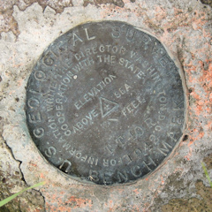 USGS Bench Mark Disk TT 40 R