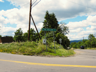 Looking S from the intersection of Routes 5 and 414.