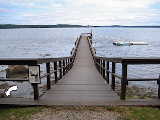 Looking north along the pier.