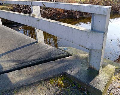 This is an older bridge and may soon be replaced.