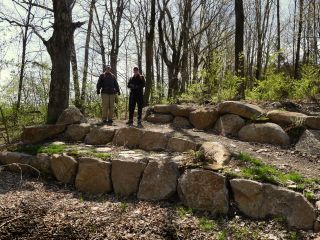 Stonework along the South Park Trail