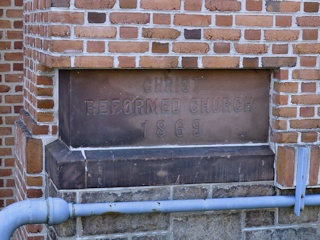 Cornerstone: Christ Reformed Church, 1869.