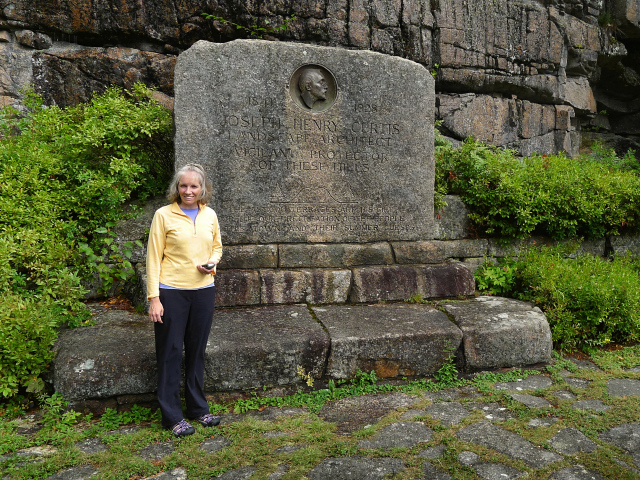 Memorial for Joseph Curtis, Rockefeller's landscape architect