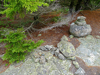 Eyelevel view of the disk surrounded by rocks