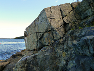 A view of the bluff from below.