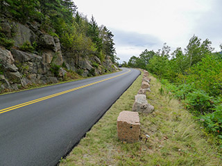 Looking S along the park loop road