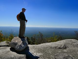 Dad takes in the view