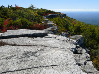 View south along the ridge toward the station