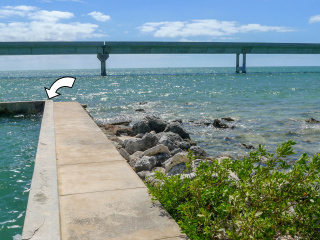 Looking S toward the new Seven Mile Bridge