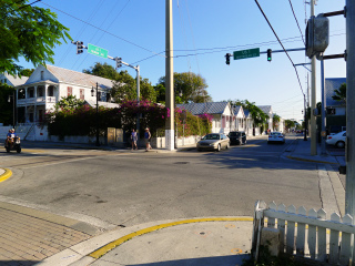 Looking N across the intersection.