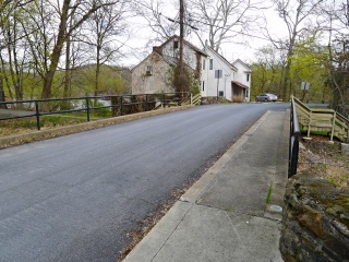 Looking ENE along Canal Rd. and the bridge.