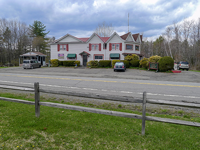 View of Der Jaeger from across the road at Lakeville Supply