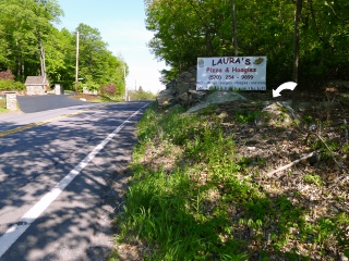 Looking NW along Route 247