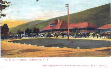 Ellenville O & W Depot, 1906