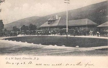 Ellenville O & W Depot, 1908