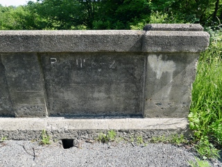 This bridge shows evidence of a painted indicator ‘BM 1156-9’