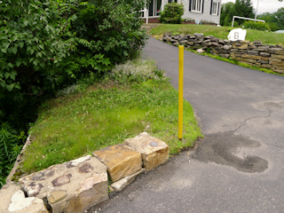 Looking NE toward the nearby home.