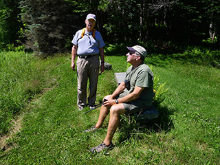 Dad and Rich are soaking up the sun!