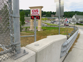 Looking W toward the CVS pharmacy on 4th Street.