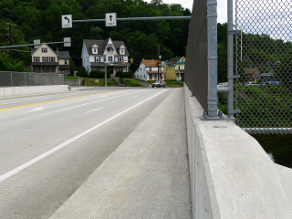 Looking SE along the bridge.