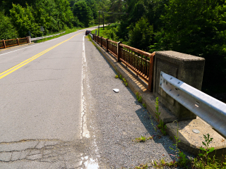 Looking S along Route 407.