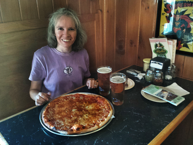 First pizza of the year at Rosalie's!