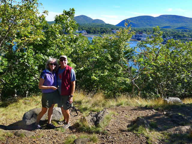 Zhanna and Rich in the sun on Bar Island