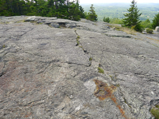 Former site of BLUE HILL LOOKOUT TOWER 1956